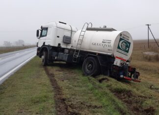 Despiste de camión sobre Ruta 5