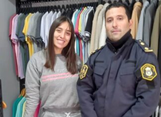 El comisario recorrió comercios