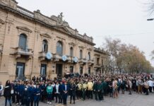 Cientos de estudiantes realizaron la promesa al ambiente