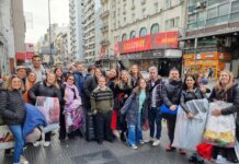El Ballet Santa Cecilia, participó del Festival Patria en Calle Corrientes