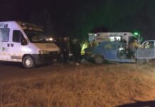 RUTA 41: VARIOS HERIDOS TRAS CHOQUE ENTRE CAMION Y UN AUTOMOVIL