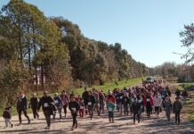 El CEF festejó con una caminata sus 40 años de vida