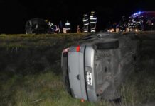 Colisión sobre Ruta 5, entre Suipacha y Chivilcoy
