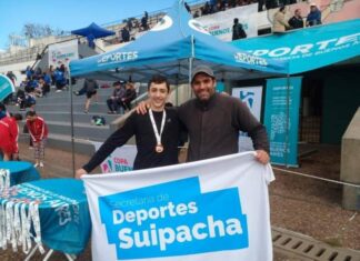 Valentino Belforte bronce en salto en alto en los Juegos Evita