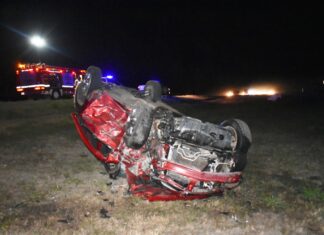 Violenta colisión vehicular sobre Ruta 5: Tres heridos graves