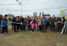 En Barrio Mutti se inauguró nueva plaza para las familias