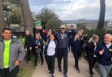 Nutrida delegación mercedina disfruta de las Finales Provinciales en Mar del Plata