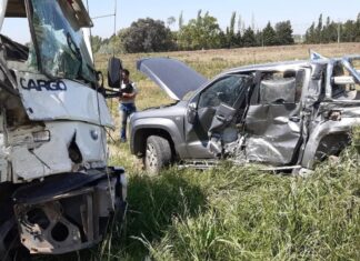 Violenta colisión sobre Ruta 5