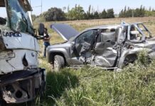 Violenta colisión sobre Ruta 5