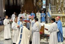 Monseñor Landra fue ordenado obispo en la Basílica de Luján