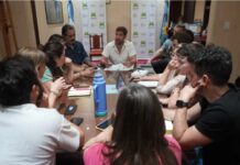 Ustarroz analizó la gestión con funcionarios y preocupa el futuro de la obra pública