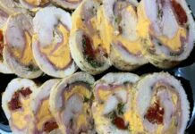 Arrollado de pollo casero