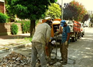 Repavimentación en Balcarce y San Martín