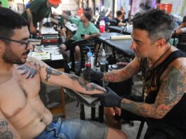 Encuentro de tatuadores en el Complejo La Trocha