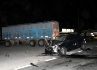 Violenta colisión sobre Ruta 5