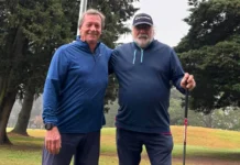 Daniel Bonamino y Orlando Pereyra, la mejor pareja del sábado en el Golf Club Mercedes