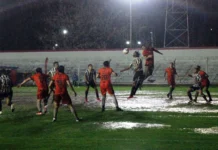 Primero el gol, luego la tormenta y el empate del rival