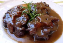 Guiso de carne al vino tinto